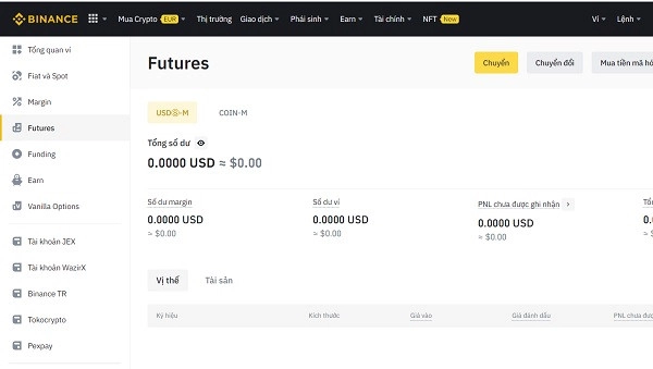 Tổng quan ví Binance
