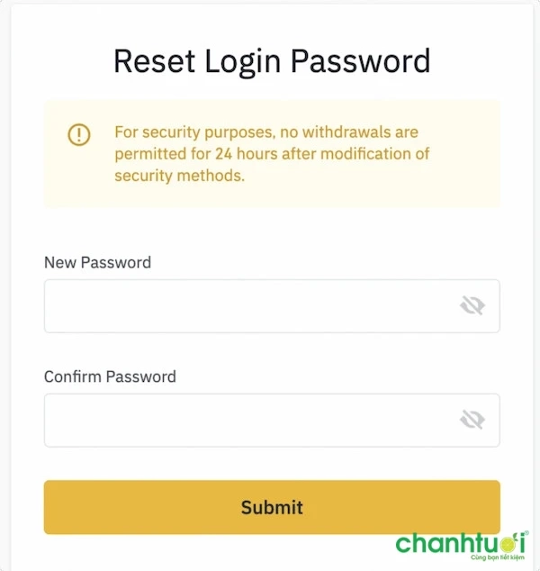 Nhập mật khẩu mới