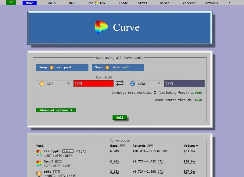 sàn Dex là gì? Curve