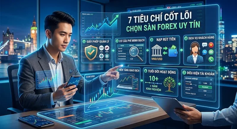 7 tieu chi chon san forex