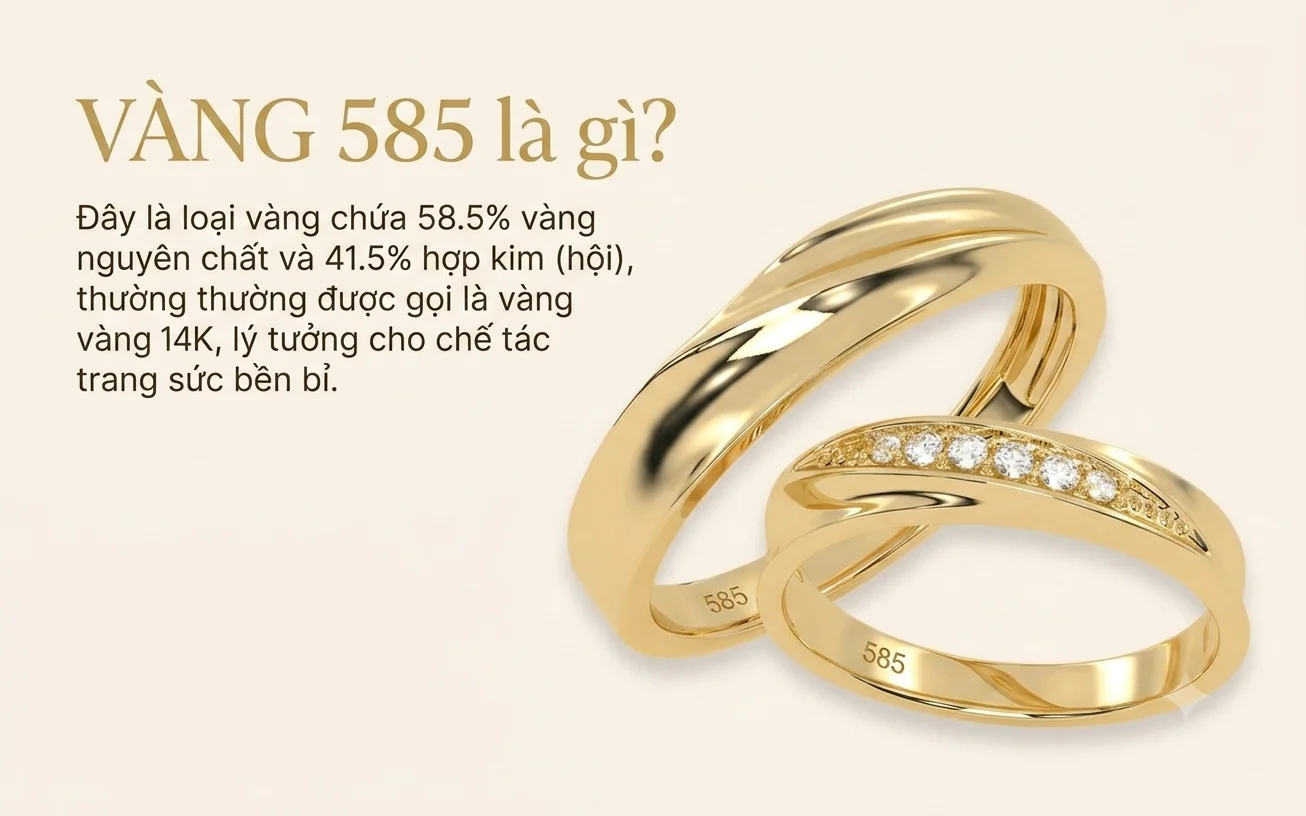 vang 585 la gi